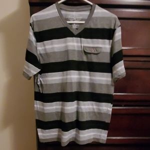 Grey and black T-shirt